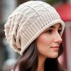 1/2pcs Pleated Beanie Hat, Women Knitted Cap, Korean Style Single-Layer, Versatile for Spring & Summer