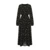 SELLY'S Chiffon Flower Button Long Dress_I6A-Cop002