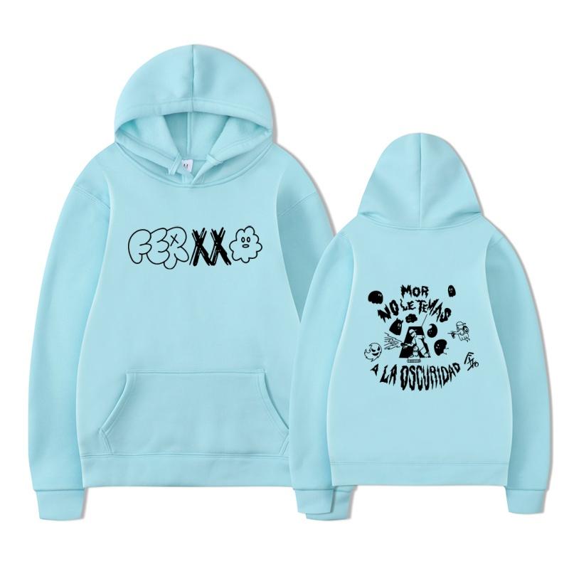 2025 New Feid Ferxxo Hip Hop Men's Pattern Printed Hoodie Retro Music Album Hoodie Ferxxo Hoodie Street Wear