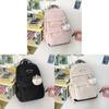 Unisex Casual Backpack With Waterresistant Twill Fabric For School And Travel
