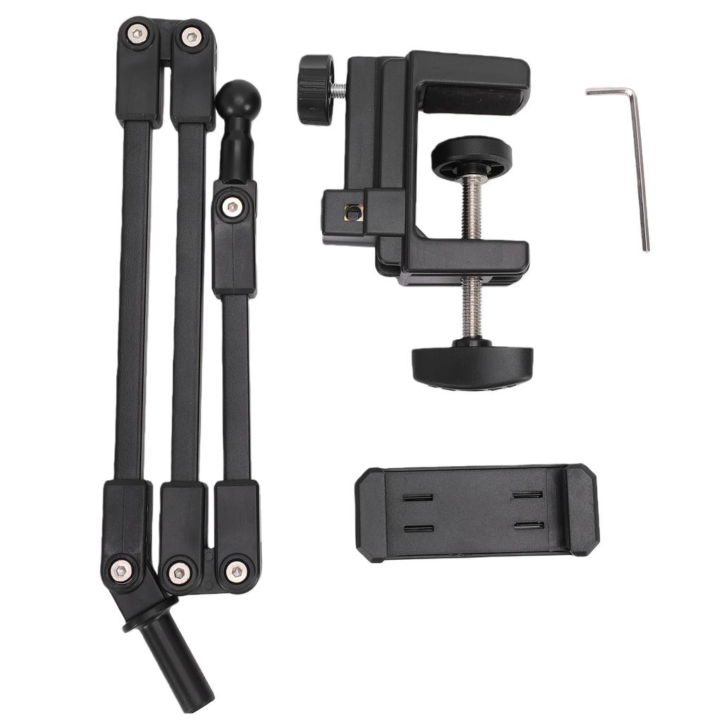 Desk Mount Phone Stand Adjustable Arm Flexible Stable Phone Holder for Recording Live Streaming