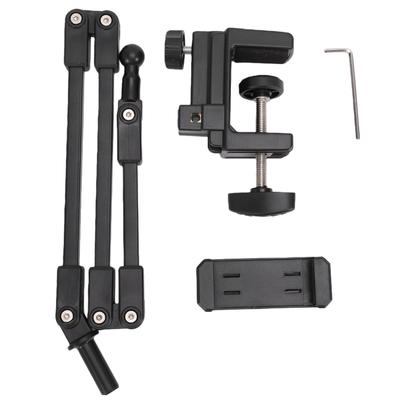 Desk Mount Phone Stand Adjustable Arm Flexible Stable Phone Holder for Recording Live Streaming