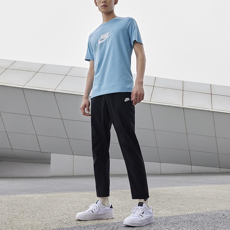 Nike T Shirts Men's Cerulean Crew Neck Moderate Straight Fit DR0998-424