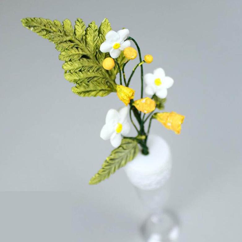 Mimosa Silicone Mold - Tropical Fern Leaf Cake Decoration