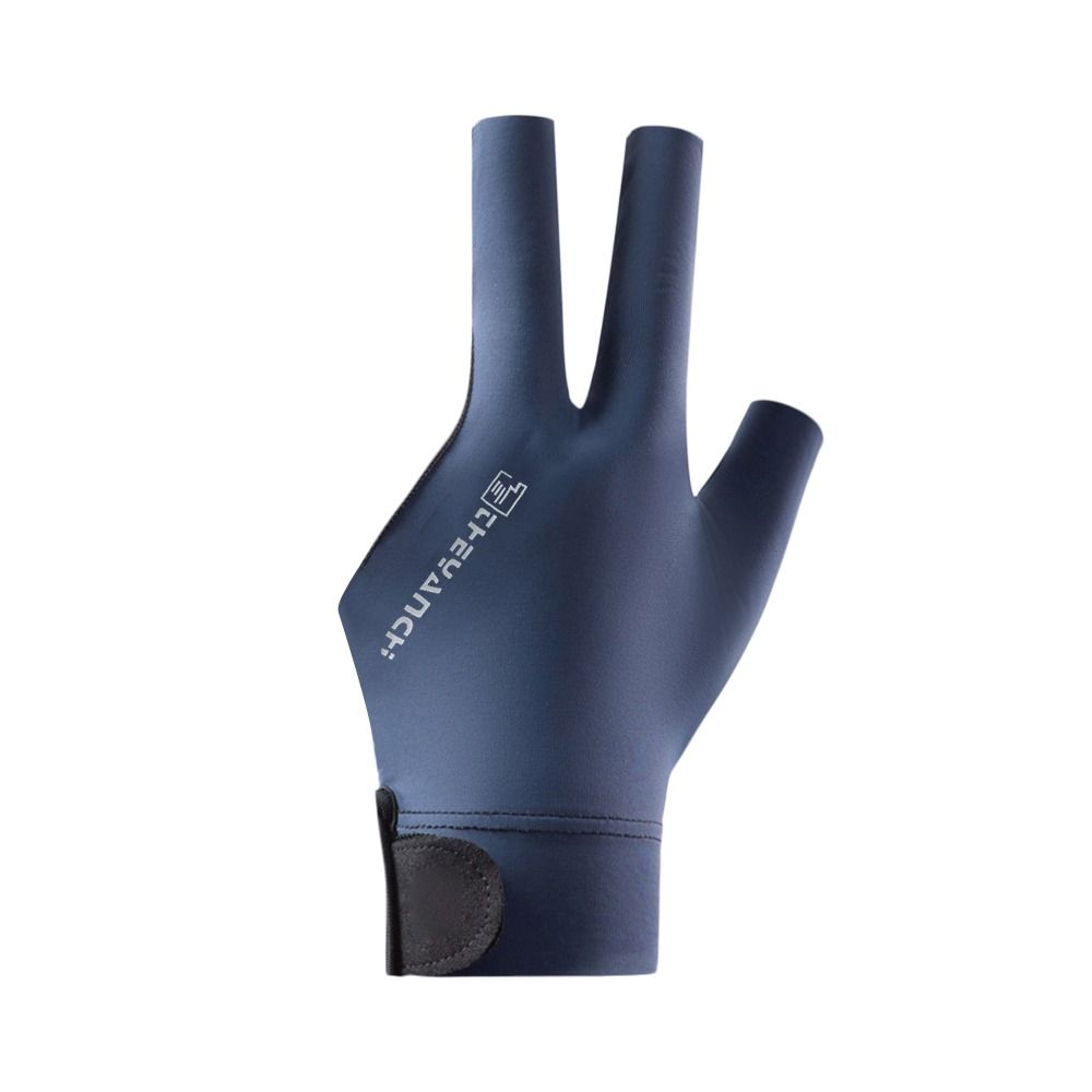 

1 шт., левая и правая бильярдная перчатка, эластичная ткань, аксессуар для снукера, перчатки с тремя пальцами, бильярдные blue for left hand