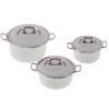 New 1/12 Dollhouse Miniature Imitated Stainless Steel Casserole Kitchen Cookware
