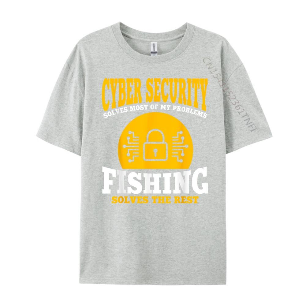 Funny Cyber Security Fisherman Outfit Computer Science Street Wear T Shirt Funny T Shirts Halloween