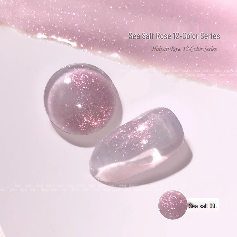 2025 Versatile Iridescent Pearlescent Glitter Nail Gel - High Density Super Sparkle for Nail Art