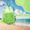Collapsible Beach Sand Toys for Kids - Travel Beach Toys with 3 Collapsible Beach Buckets,3 Beach Shovels, 4 Sand Molds, Mesh Bags,Sand Bucket Shovel