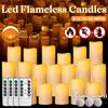 9-48Pcs Led Candles Flameless Candles For Wedding Electric Flickering Candle With Remote Control Home Decor Candlelight Concert