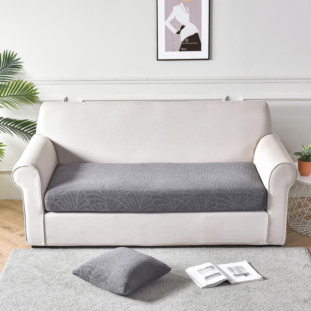 1pc Waterproof Stretch Sofa Slipcover Jacquard Sofa Cover Couch Cover for Bedroom Living Room Home Decor Furniture Protector