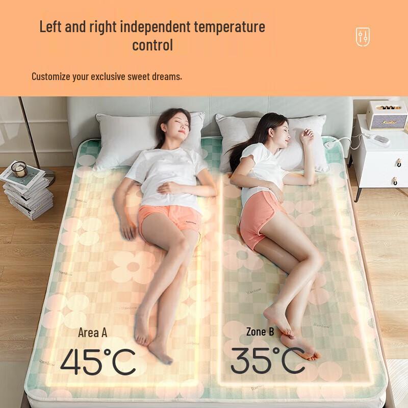 Rainbow Life Single Electric Blanket with Foot Warmer