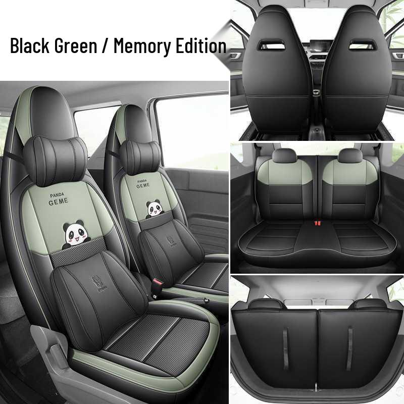 2026 Panda Mini Energetic Bear Car Seat Cover - Full Coverage Cartoon Cushion