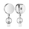 Retractable 4cm All-Metal Towel Clip with Easy-Pull Steel Wire - Anti-Lost, Anti-Theft, No Punch Needed.