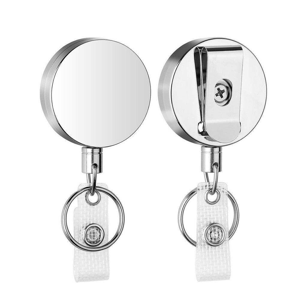 Retractable 4cm All-Metal Towel Clip with Easy-Pull Steel Wire - Anti-Lost, Anti-Theft, No Punch Needed.