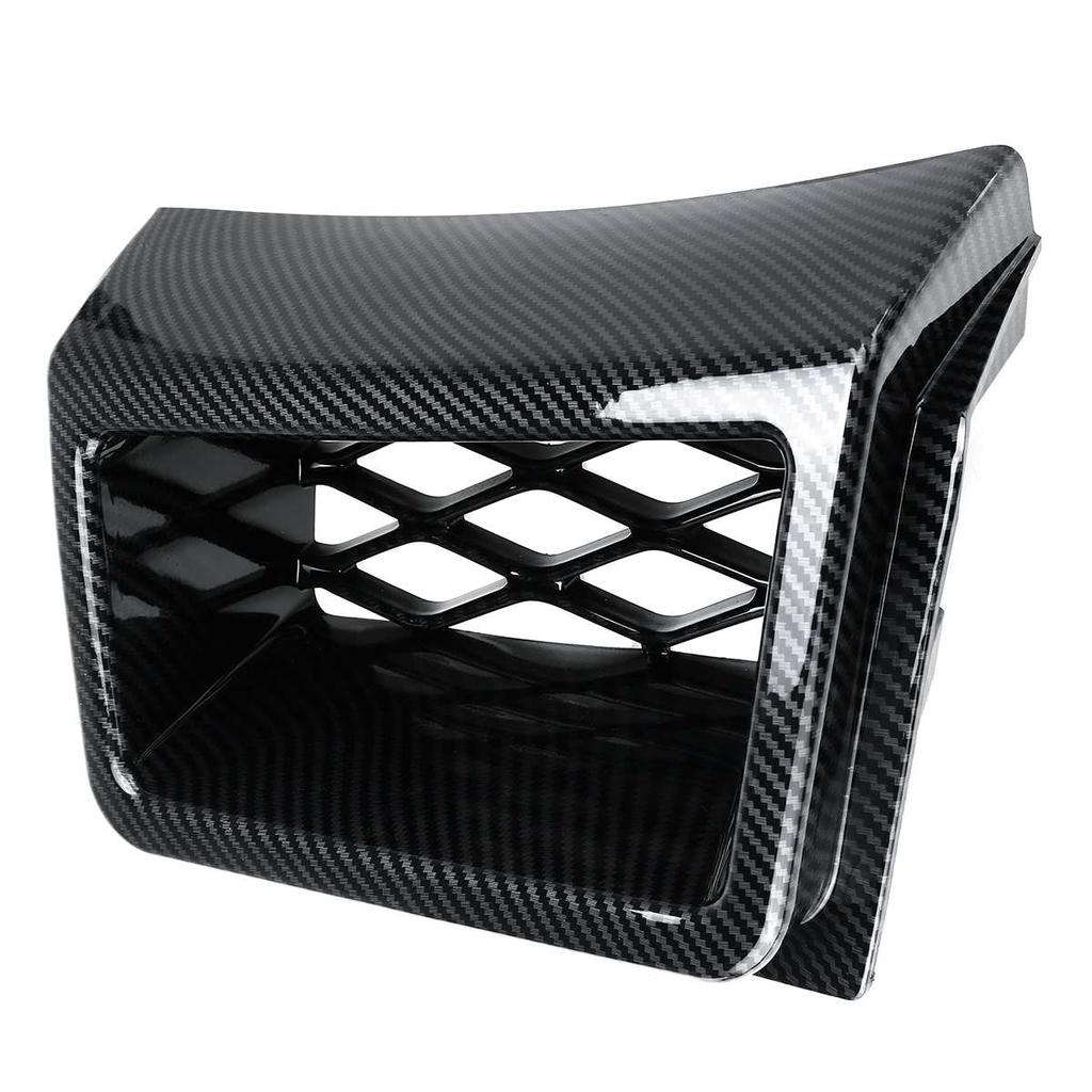 A Pair Carbon Fiber Look Car Brake Air Duct Front Bumper Caliper Grill Air Outlet For Chevrolet For Silverado 1500 2003-2007 SS