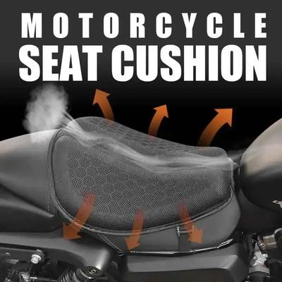 3D Waben Gel Motorradsitz - Atmungsaktives Air Mesh Anti-Rutsch Stoßdämpfend für Harley Honda Yamaha