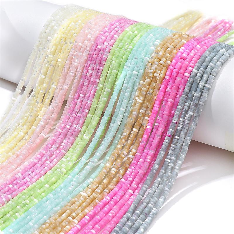 Přírodní barevné korálky z podkovovité mušle pro DIY náhrdelník, náramek, náušnice, výrobu šperků