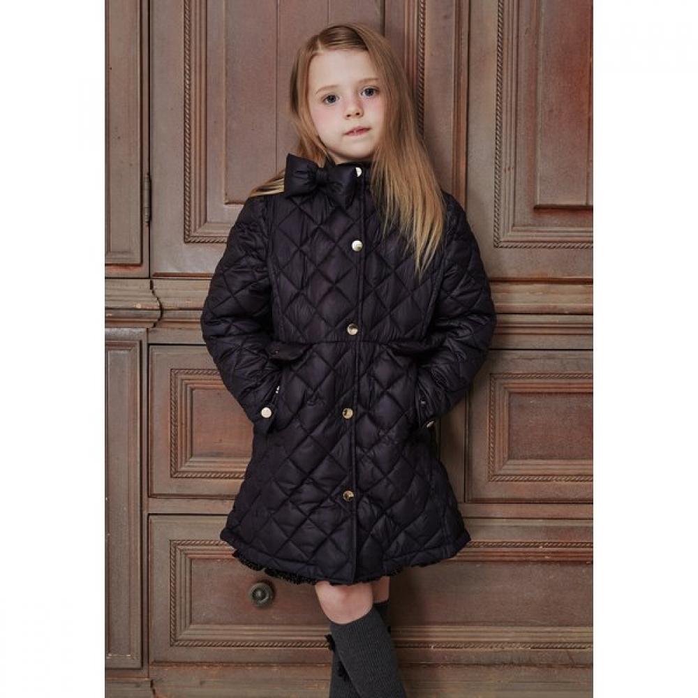 The Coffee Bean Tea Leaf Navy Ribbon Quilting Coat Ba12ct01nv 100