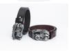 American Farm Tractor Leather Belt Buckle - Original Glazed Finish