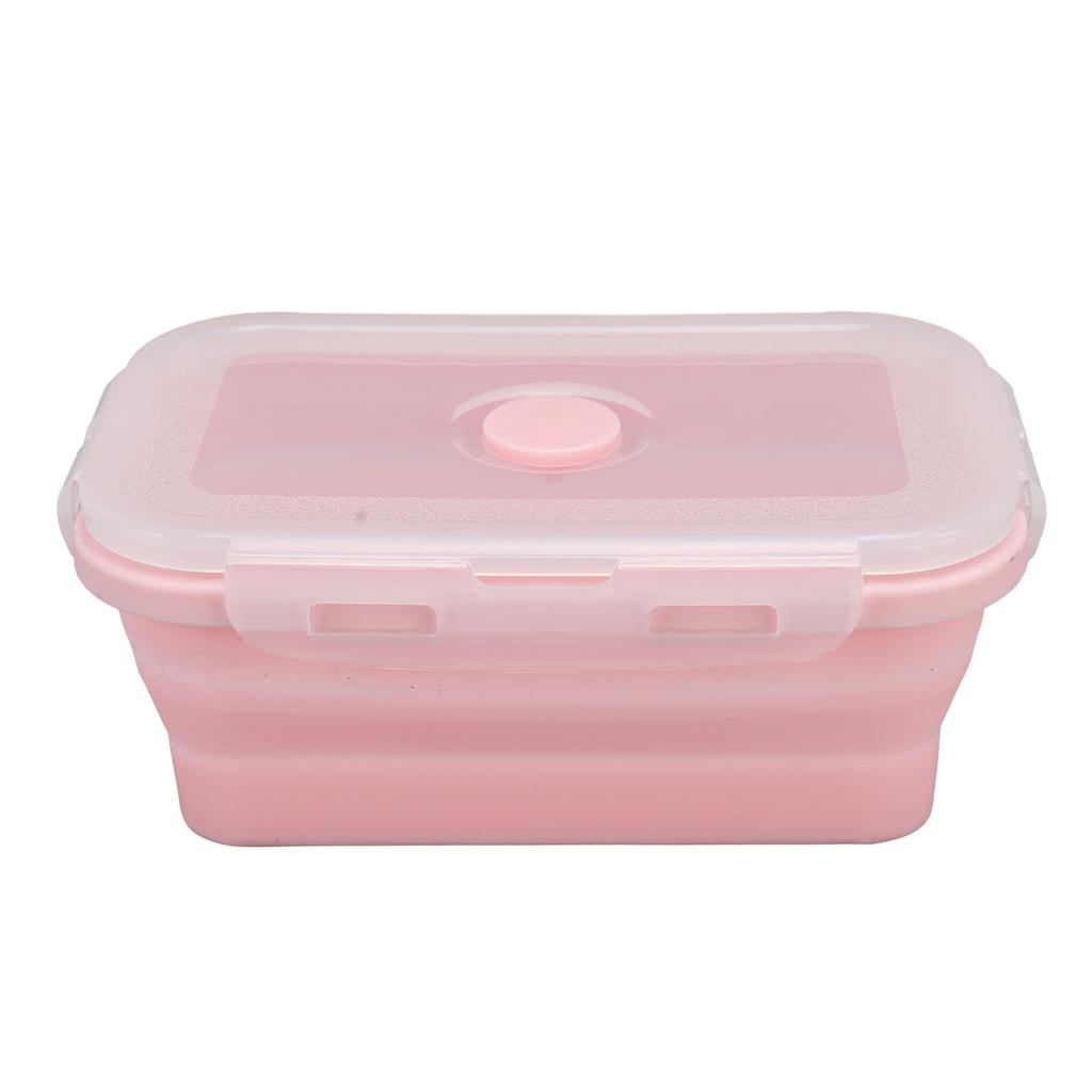 Recipient pliabil din silicon pentru depozitare alimente, rezistent la temperaturi înalte, sigur pentru microunde, cutie de prânz