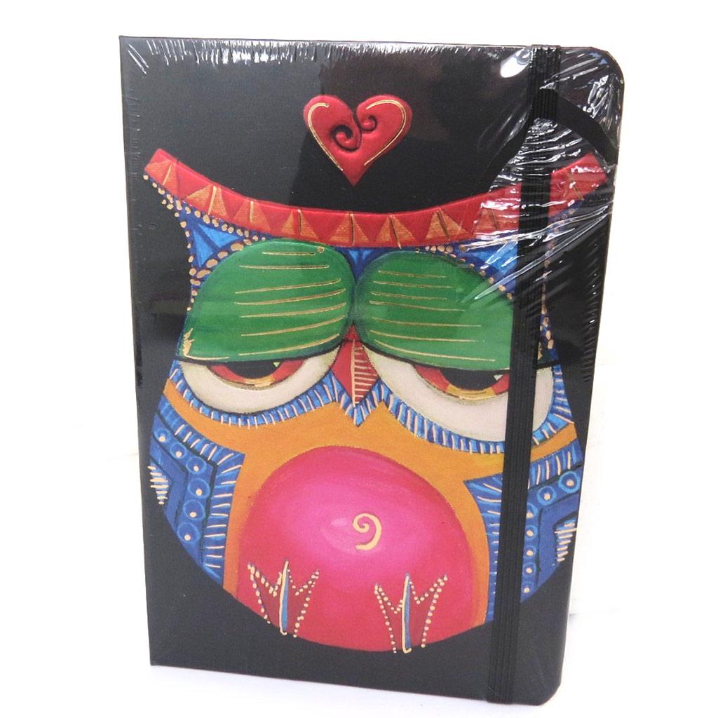 Les Trésors De Lily [N0873] - Carnet Intime 'Chouettes' noir tutti frutti (love)