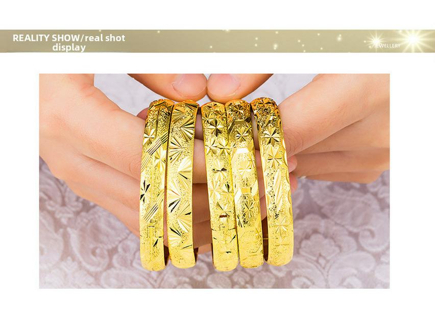 Women's Vietnamese Gold Sand Star Bracelet - Durable Copper Alloy, Popular Cross-Border Accessory