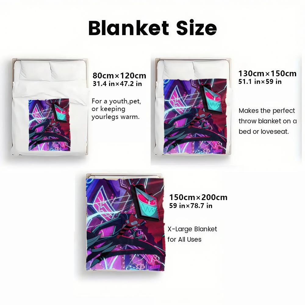 Anime Thin Flannel Blanket for Bedrooms,Living Rooms,Sofas Blankets,Offices,Lunch Breaks,Picnics,blankets Fluffy