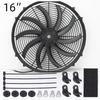 12V Universal Radiator Fan Kit: 80W/120W Electric Push-Pull Cooling System for Car, Oil Cooler, Intercooler