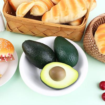 1 Pcs Pranks Supplies Lifelike Fake Fruit Plastic Table Decoration Artificial Avocado Photography Props Party Ornaments