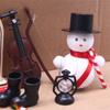 Christmas Dollhouse Decor Set Dollhouse Miniature Accessories Mini Tree Gift Boxes Snow men Decorations Party Supply