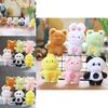 Cute Cartoon Animal Plush Keychain 12cm Mini Stuffed Toy With Soft Short Plush