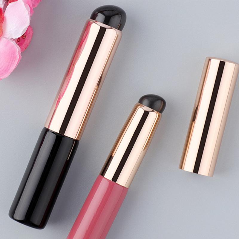 Silicone Angled Concealer Brush Like Fingertips Q Soft  Portable Round Head Silicone Makeup Brush Lip Brush Lipstick Brush