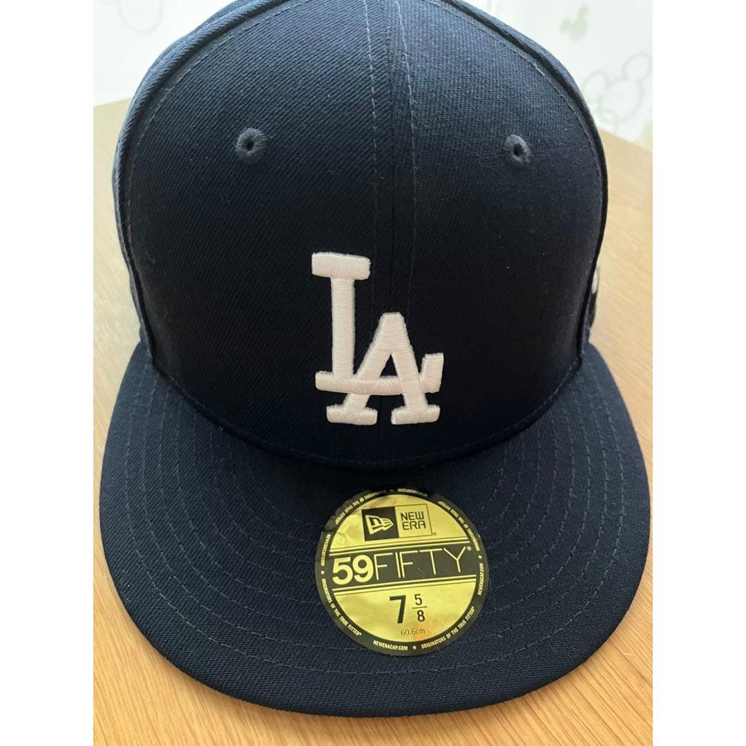 Used New Era 59FIFTY Los Angeles Dodgers Navy x White