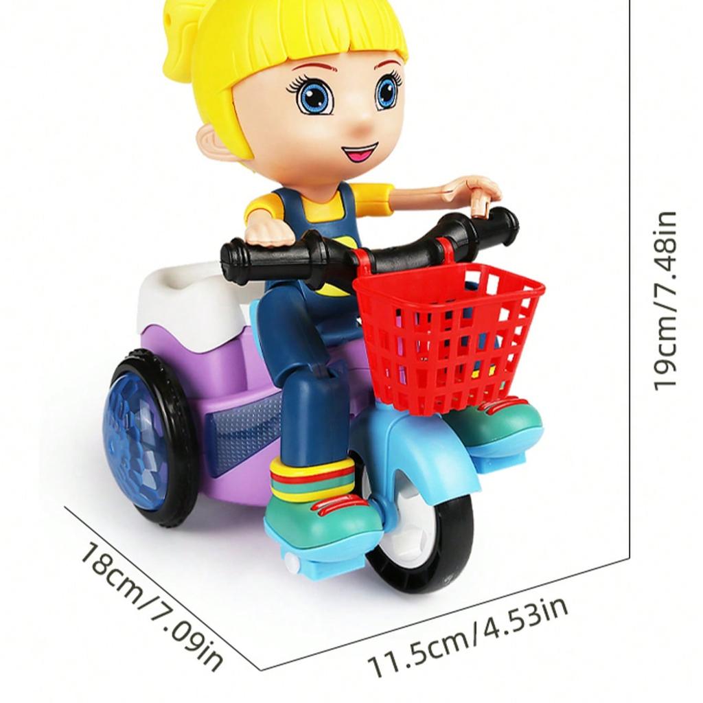 360 ° Rotating Light Music Stunt Car, Automatic Deformation Obstacle Avoidance Toy Car, Perfect Christmas Halloween Gift Easter Gift [Without Battery]