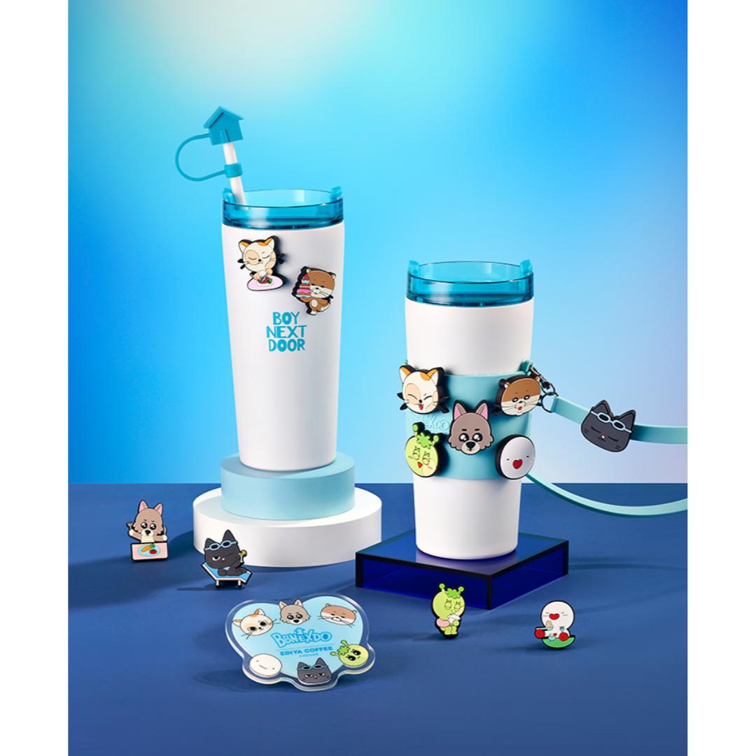 BOYNEXTDOOR X EDIYA ТАМБЛЕР + МАГНИТ + СОЛОМИНКА