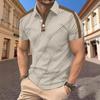 Fashion New 2025 Summer New Casual Versatile Small Dot Men's Short-sleeved POLO Shirt