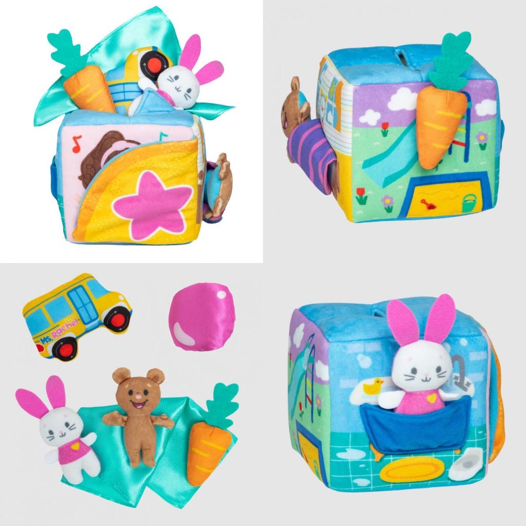 Delightful Ms. Rachel Surprise Learning Box Plush Toy With Adorable Rabbit Design