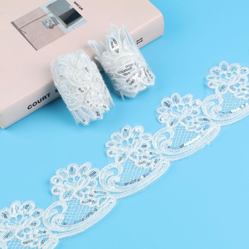 9Cm Car Bone Beads Lace Wedding Dress Lace Clothing Decorative Clothes Cuffs Neckline Car Bone Lace Embroidery