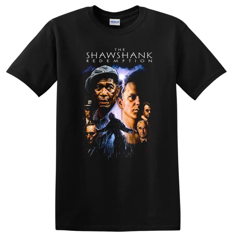 Shawshank Redemption Art T Shirt Classic Movie Graphic Tee Movie Lovers Humor