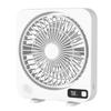 Rechargeable Silent Desktop Fan with Digital Display - Portable and Strong Wind Fan for Tabletop Use