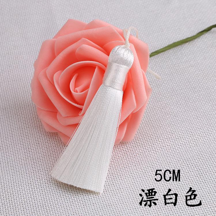20pcs/pack 5cm Tassel for Diy Crafts Sewing Curtain Decor Bookmark Fan Hand Making Making Supplies Fringe Trim