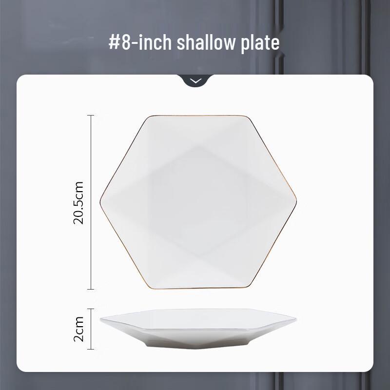 Crystal Floral Gold Rim Ceramic Dinnerware Set