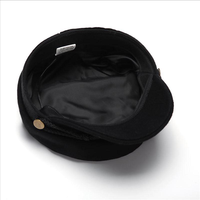 Casquette style marin pour femme - Fond plat, Mode décontractée, Grande taille, Coupe pour petite tête