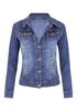 European Autumn/Winter Slim Fit Stretch Denim Motorcycle Jacket