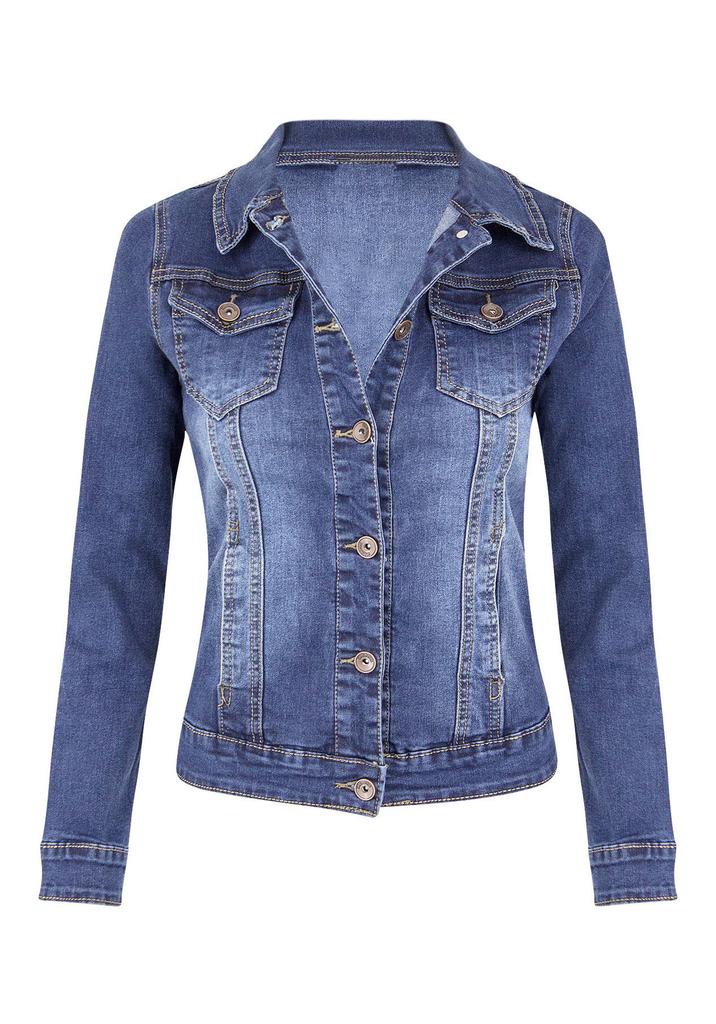 European Autumn/Winter Slim Fit Stretch Denim Motorcycle Jacket