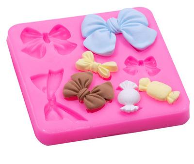 Fiyonk Fiyonklu Silikon Kek Pişirme Kalıbı Sugarcraft Çikolata Cupcake Reçine Aletleri Fondant Dekorasyon Aletleri