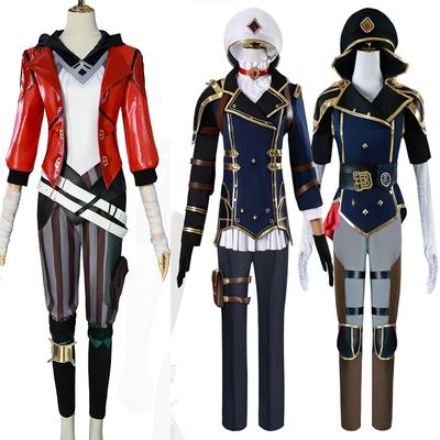 Anime Arcane Caitlyn Kiramman Kostium Cosplay Lol Arcane Vi Uniform Cosplay Stroje Karnawałowe Kostium Halloweenowy