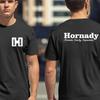 Hornady - T-shirt da uomo con stampa sul davanti e sul retro