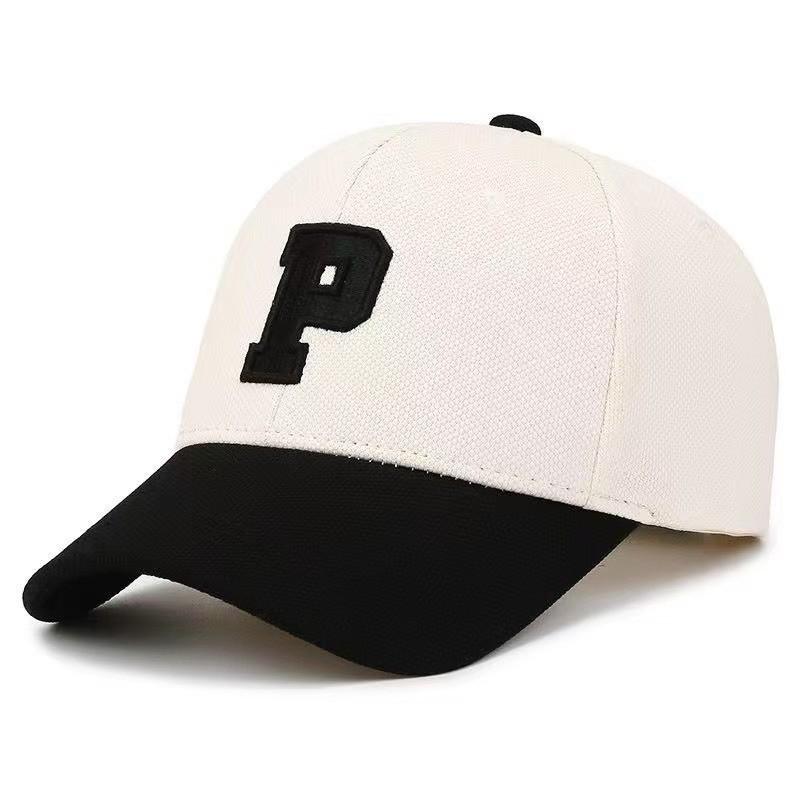 Classic Letter Embroidered Baseball Cap With Sun Protection For Summer Casual Wear